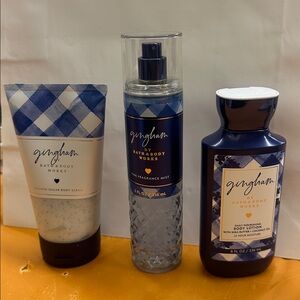 Bath & Body Works Gingham Blue Collection
